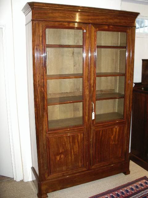 19th Century 2 Door Mahogany Bookcase
